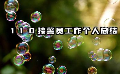 110接警员个人总结 110接警员工作个人总结