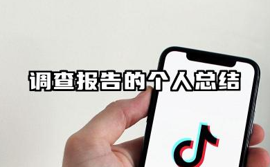 调查报告的个人总结 调查报告个人述职报告怎么写