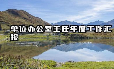 办公室主任个人工作总结 单位办公室主任年度工作汇报