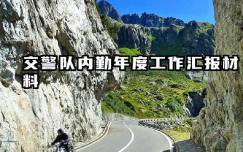 交警内勤个人工作总结 交警队内勤年度工作汇报材料