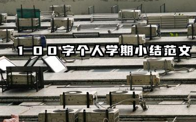 个人学期总结100字 100字个人学期小结范文