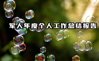 军人年终总结个人总结 军人年度个人工作总结报告
