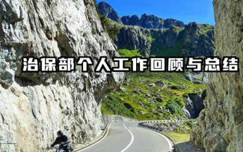治保部个人工作总结 治保部个人工作回顾与总结
