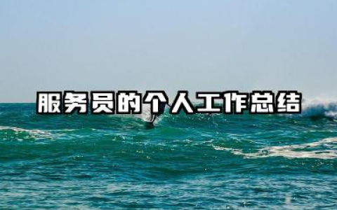 服务员的个人工作总结 服务员工作总结