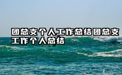 团总支个人工作总结 团总支工作个人总结