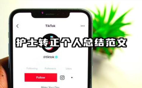 护士转正申请个人总结 护士转正个人总结范文