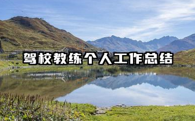 驾校个人工作总结 驾校教练个人工作总结