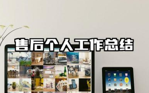 售后个人工作总结 售后服务专员年度工作述职报告