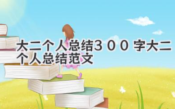 大二个人总结 300 字 大二个人总结范文