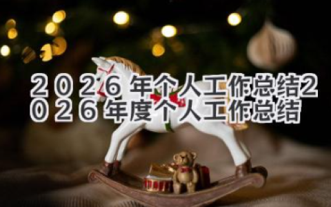 2026年个人工作总结 2026年度个人工作总结